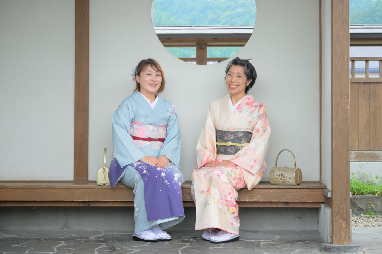 Formal houmongi kimono for a celebration